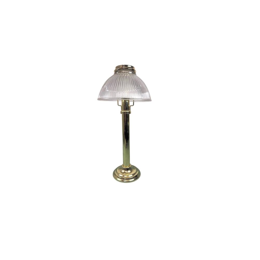 PartyLite Spring Loaded Brass Tone Gaslight Utility Candle Lamp